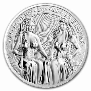 Stříbrná mince 1 oz Rakousko a Německo  Alegorie 2018 BU