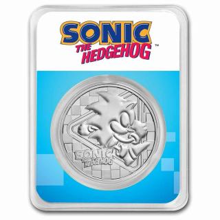 Stříbrná mince 1 oz Sonic the Hadgehog 30. Výročí SEGA 2022 BU v kartě