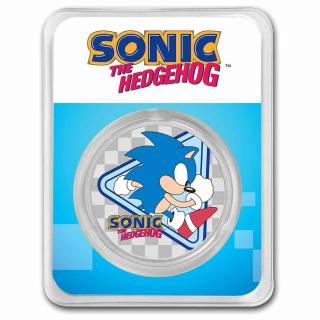 Stříbrná mince 1 oz Sonic The Hedgegog SEGA 2022 BU TEP