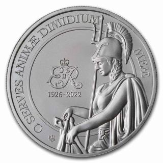 Stříbrná mince 1 oz Svatá Helena Queen's Memorial 2023 BU