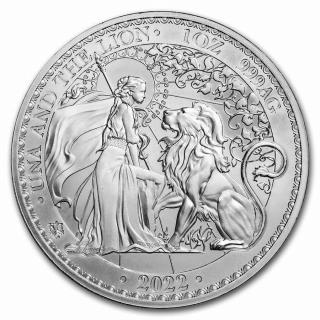 Stříbrná mince 1 oz Svatá Helena Una a lev 2022