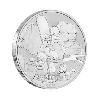 Stříbrná mince 1 oz The Simpsons Family 2021 BU