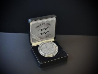 Stříbrná mince 1 oz Vodnář Zodiac Limitovaná edice
