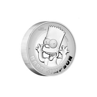 Stříbrná mince 2 oz Bart The Simpson 2022 Proof
