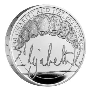 Stříbrná mince Charity and Patronage Alžběta II. 2022 Proof