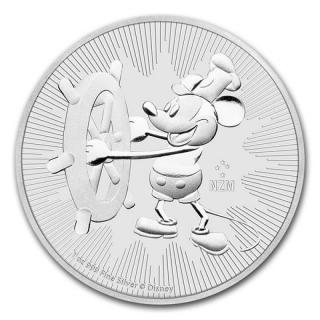Stříbrná mince Disney Parník Willie 1 oz 2017