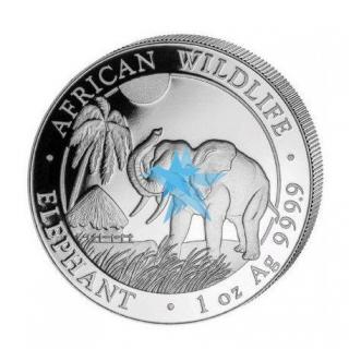 Stříbrná mince Elephant 1 oz 2017