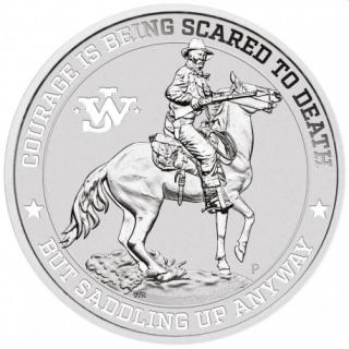 Stříbrná mince John Wayne na koni BU 1 oz 2021