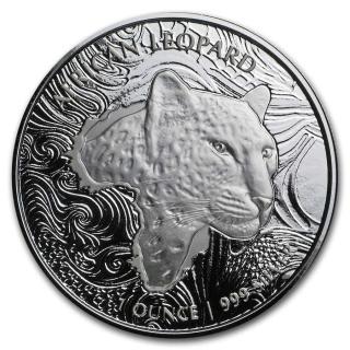 Stříbrná mince Leopard Ghana 1 oz 2019
