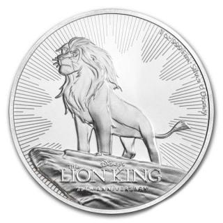 Stříbrná mince Lví Král 25. výročí 1 oz 2019