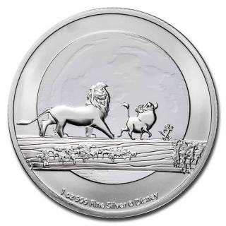 Stříbrná mince Lví Král Timon Pumpaa Hakuna Matata 25. výročí 1 oz 2021