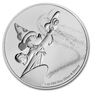 Stříbrná mince Mickey Mouse Fantasia 1 oz 2019