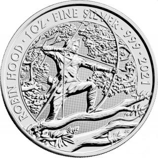 Stříbrná mince Robin Hood Mýty &amp; Legendy 1 oz 2021