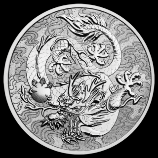 Stříbrná mince Single Dragon Čínské mýty a legendy 1 oz 2021