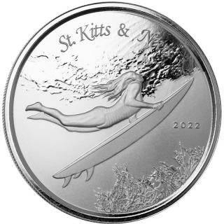 Stříbrná mince St. Kitts &amp; Nevis Brimstone Hill Východní Karibik č. 7/8 EC3 1 oz 2020