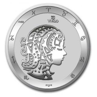 Stříbrná mince Zodiac series Panna BU 1 oz 2021