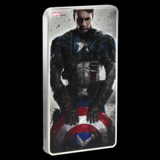 Stříbrný slitek Captain America Marvel 500 g