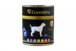 Crystalina Daily canned - 100% jelenina Hmotnosť: 12 x 410 g