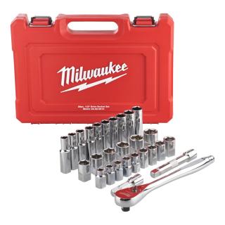 Milwaukee gola sada ráčny 1/2˝ a metrických nástrč.klíčů