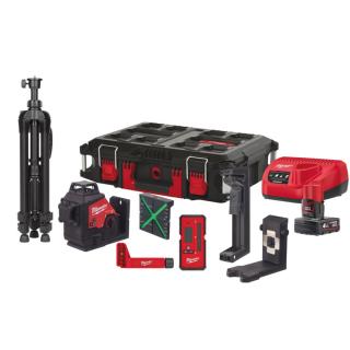 Milwaukee liniový laser M12 3PLKIT-401P