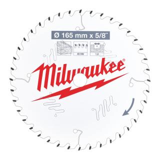 Milwaukee pilový kotouč 165x15.87x1.6x40ATB