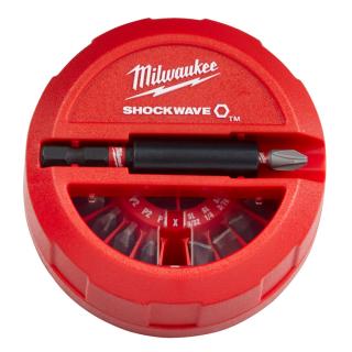 Milwaukee sada šroubovacích bitů 15 ks v kotoučích SHOCKWAVE™ IMPACT DUTY
