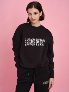 ICONIC Mikina BLACK Velikost mikina: XL