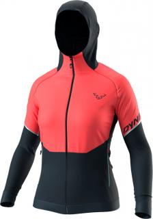 Bunda Dynafit Alpine Hybrid W hot coral 2023 Velikost: XL, Barva: korálová / modrá