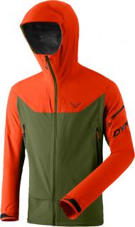 Bunda Dynafit Beast Hybrid dawn/winter moss 22/23 Velikost: L, Barva: zelená / oranžová