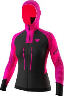 Bunda Dynafit Mezzalama Race 2 W pink glo 23/24 Velikost: XL, Barva: černá / růžová