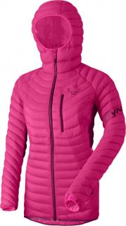 Bunda Dynafit Radical Down Hood W flamingo 22/23 Velikost: M, Barva: růžová