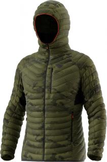 Bunda Dynafit Radical Down RDS Hooded capulet olive/camo 23/24 Velikost: L, Barva: zelená