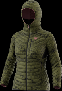 Bunda Dynafit Radical Down RDS Hooded W capulet olive/camo 23/24 Velikost: M, Barva: zelená