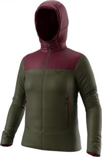 Bunda Dynafit Radical PRL Hood W olive night 23/24 Velikost: XS, Barva: zelená / vínová