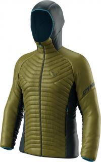 Bunda Dynafit Speed Insulation Hooded army 22/23 Velikost: L, Barva: zelená / modrá