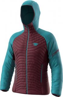 Bunda Dynafit Speed Insulation Hooded storm blue 23/24 Velikost: L, Barva: vínová / modrá