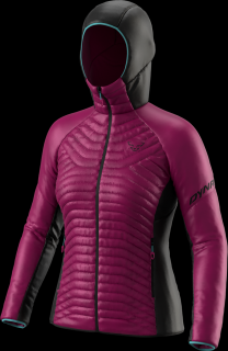 Bunda Dynafit Speed Insulation Hooded W beet red 22/23 Velikost: M, Barva: řepová / černá