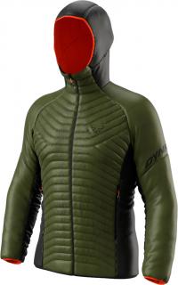 Bunda Dynafit Speed Insulation Hooded winter moss 22/23 Velikost: L, Barva: zelená / černá