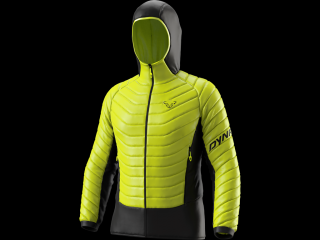 Bunda Dynafit TLT Light Insulation Hooded lime punch 21/22 Velikost: M, Barva: žlutá / modrá