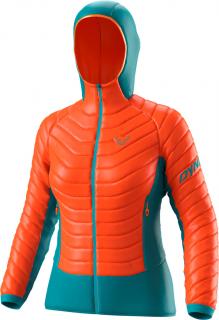 Bunda Dynafit TLT Light Insulation Hooded W iowa 21/22 Velikost: M, Barva: oranžová / modrá