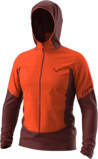 Bunda Dynafit Traverse Alpha Hooded dawn 2023 Velikost: XL, Barva: oranžová / cihlová