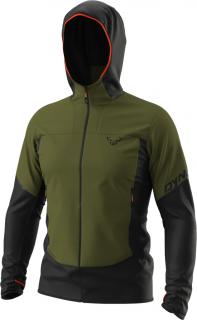 Bunda Dynafit Traverse Alpha Hooded winter moss 2023 Velikost: XL, Barva: zelená / černá