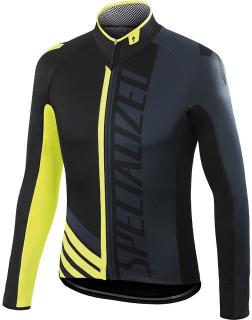 Bunda Specialized Element Pro Racing Jacket black/yellow 2016 Velikost: M, Barva: černá / šedá / žlutá