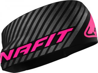 Čelenka Dynafit Alpine Reflective Headband black out/pink glo 2024 Velikost: UNI, Barva: černá / růžová