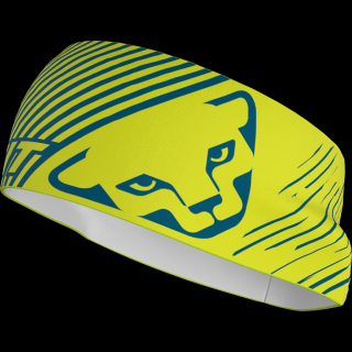 Čelenka Dynafit Graphic Performance Headband lime punch 21/22 Velikost: UNI, Barva: žlutá / modrá