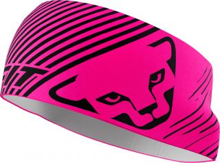 Čelenka Dynafit Graphic Performance Headband pink glo 2024 Velikost: UNI, Barva: růžová / černá