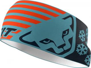 Čelenka Dynafit Graphic Performance Headband storm blue 2024 Velikost: UNI, Barva: modrá / oranžová