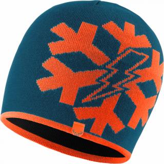 Čepice Dynafit Graphic Beanie petrol 21/22 Velikost: UNI, Barva: modrá / oranžová