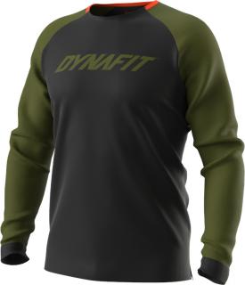 Dres Dynafit RIDE L/S black out winter moss 2023 Velikost: L, Barva: černá / zelená