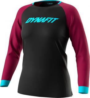 Dres Dynafit RIDE L/S W black out beet red 2023 Velikost: M, Barva: černá / řepová